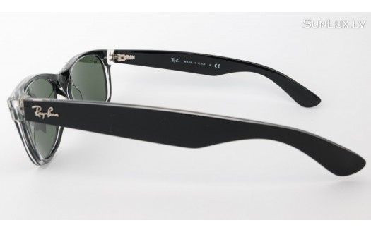 Ray-Ban New Wayfarer Color Mix Black Transparent (RB2132 6052 55mm) saules brilles